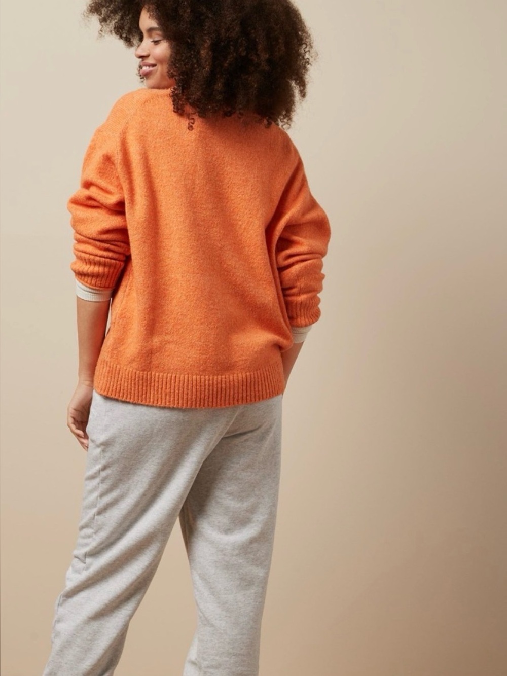 American Eagle Outfitters Blood Orange color Crewneck Sweater
